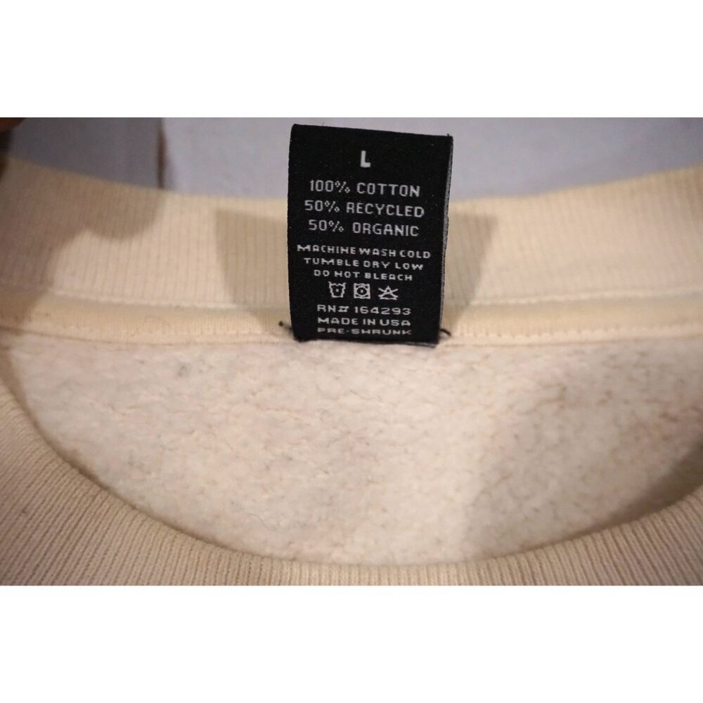 Pleasing Harry Styles Unisex Cream Crewneck - Size L - Picture 6 of 10